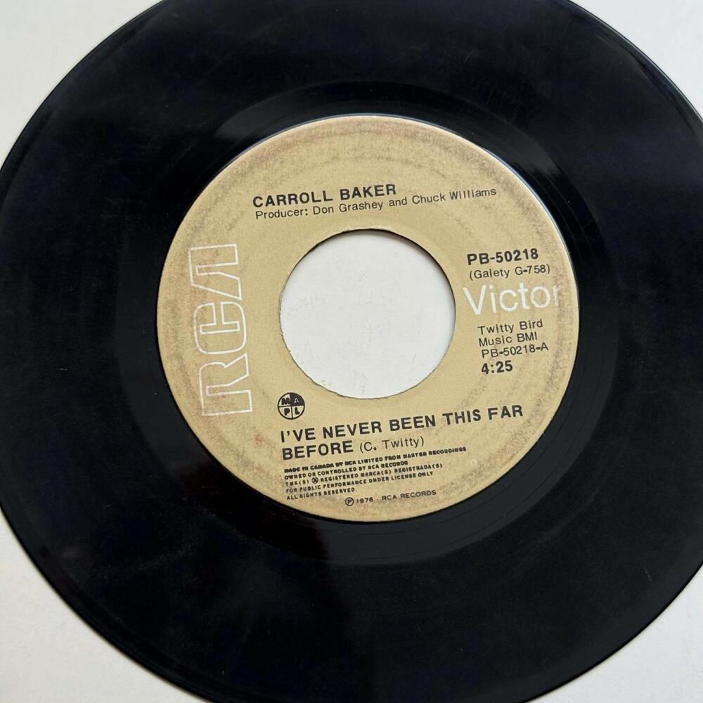 Carroll Baker - The Need in Me/I've Never been this Far 45rpm VG+ R23